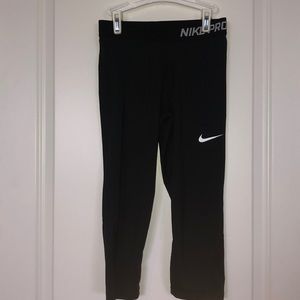 Girls Nike Pro Cropped Leggings